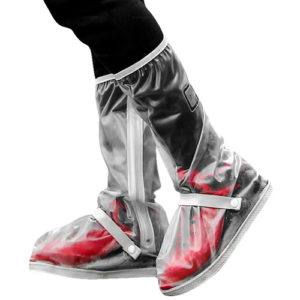 GetZhop รองเท้ากันฝน รองเท้ากันน้ำ สวมทับรองเท้าทุกแบบ – ขาวใส (ไซส์ M)