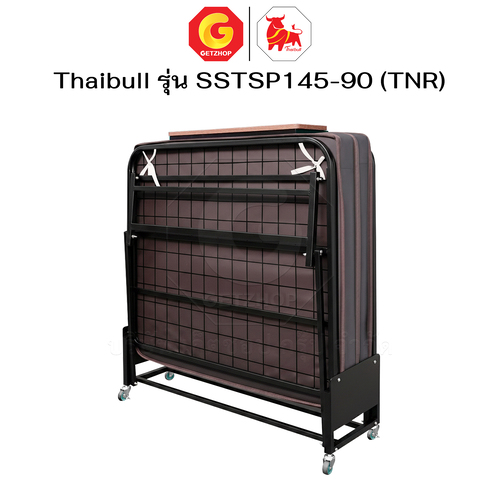 Thaibull เตียงนอนเหล็กพร้อมเบาะ เตียงเสริมโรงแรม ฟองน้ำอัด เฟอร์นิเจอร์ แน่นนุ่ม ขนาด 3 ฟุต รุ่น SSTSP145-90(TNR)หุ้มหนัง - Image 20